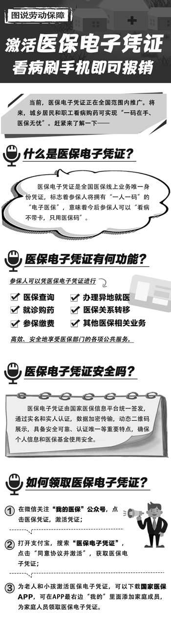 激活醫(yī)保電子憑證看病刷手機(jī)即可報(bào)銷