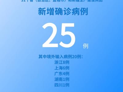國家衛(wèi)健委：5月16日新增新冠肺炎確診病例25例其中本土病例5例