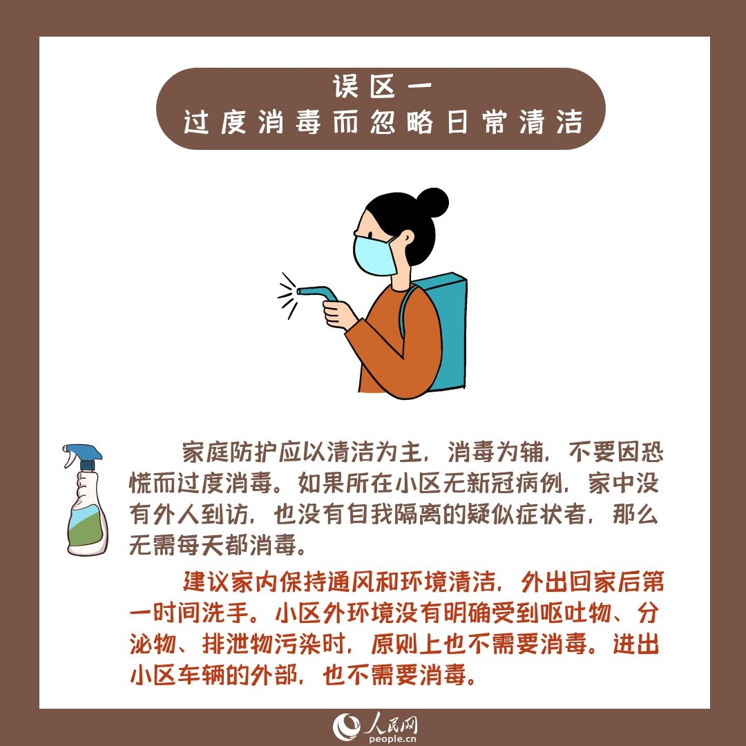 疫情防控期間你需要注意的居家消毒8大誤區