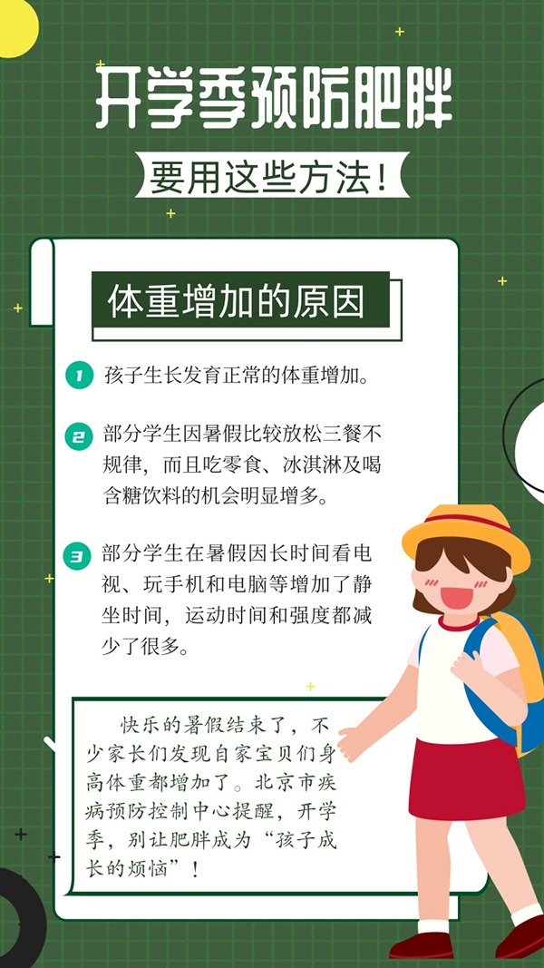 開學季預防肥胖要用這些方法！