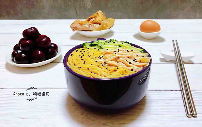 雞絲青瓜涼面的做法-家常味煮菜譜