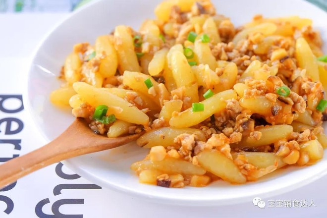 肉末香菇土豆條 寶寶輔食食譜的做法-家常味炒菜譜-易網(wǎng)健康養(yǎng)生網(wǎng) 肉末香菇土豆條 寶寶輔食食譜的做法-家常味炒菜譜