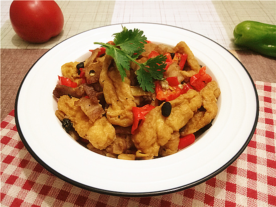 家鄉豆腐的做法-咸鮮味炒菜譜