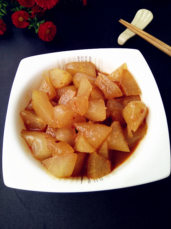 開胃冬瓜咖喱的做法-咖喱味炒菜譜