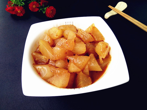 開胃冬瓜咖喱的做法-咖喱味炒菜譜