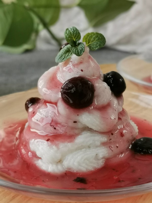 藍莓山藥泥的做法-酸甜味拌菜譜