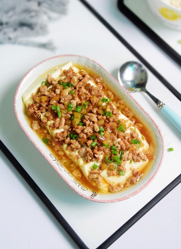 肉末榨菜蒸豆腐的做法-家常味蒸菜譜-易網(wǎng)健康養(yǎng)生網(wǎng) 肉末榨菜蒸豆腐的做法-家常味蒸菜譜