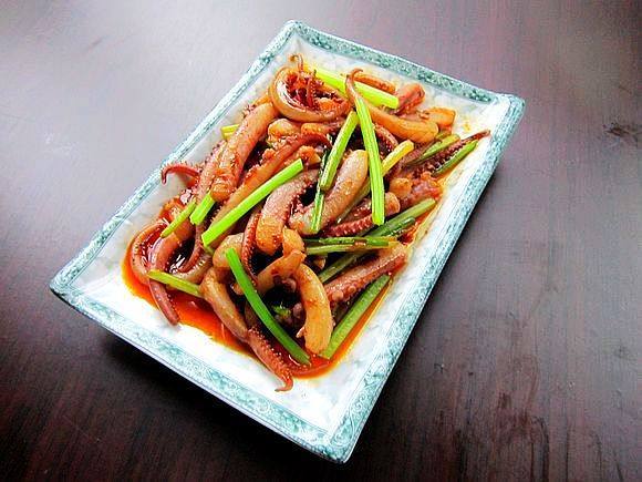 香辣魷魚須的做法-香辣味炒菜譜