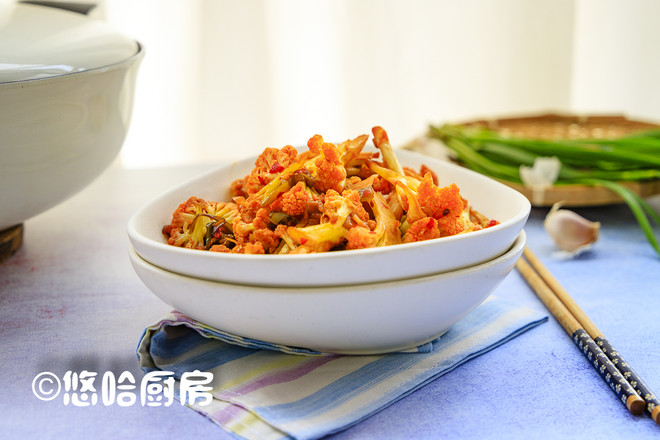 干鍋菜花的做法-香辣味炒菜譜-易網健康養生網 干鍋菜花的做法-香辣味炒菜譜