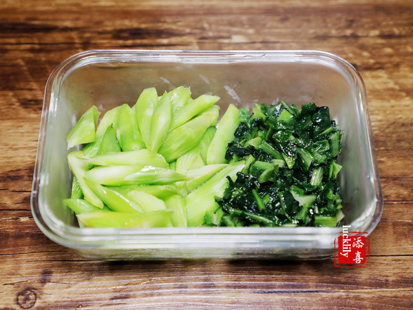 綠色開工便當——萵筍雙炒的做法-家常味炒菜譜