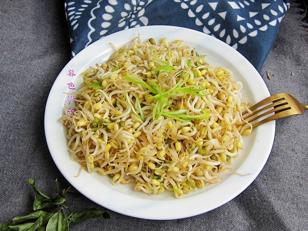 自家發(fā)的綠豆芽的做法-家常味炒菜譜
