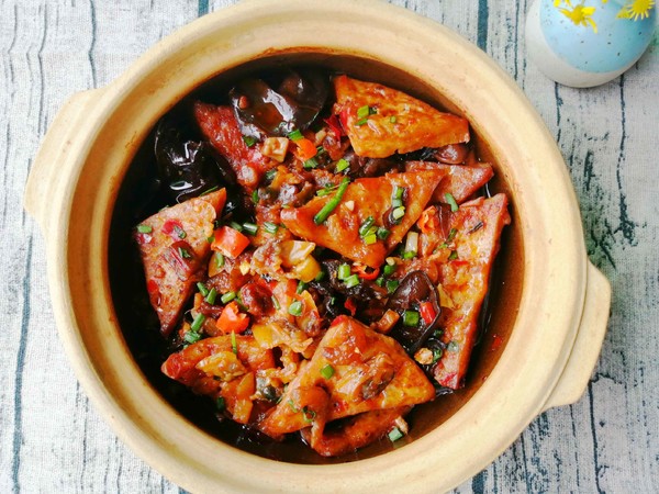 杏鮑菇蝦仁花哈醬豆腐煲的做法-香辣味燒菜譜-易網健康養生網 杏鮑菇蝦仁花哈醬豆腐煲的做法-香辣味燒菜譜