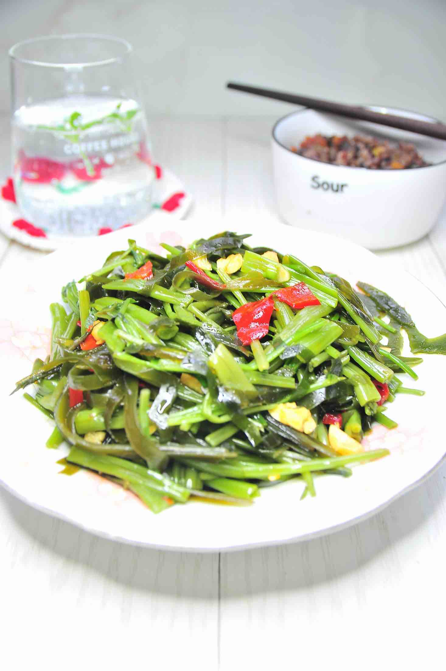 空心菜拌海帶的做法-家常味拌菜譜-易網健康養生網 空心菜拌海帶的做法-家常味拌菜譜