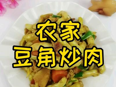 我是半滴雨#來源于內(nèi)蒙古自治區(qū)#，參賽作品為農(nóng)家豆角小炒肉，豆大圓潤營養(yǎng)成分下飯的做法-家常味燒菜譜