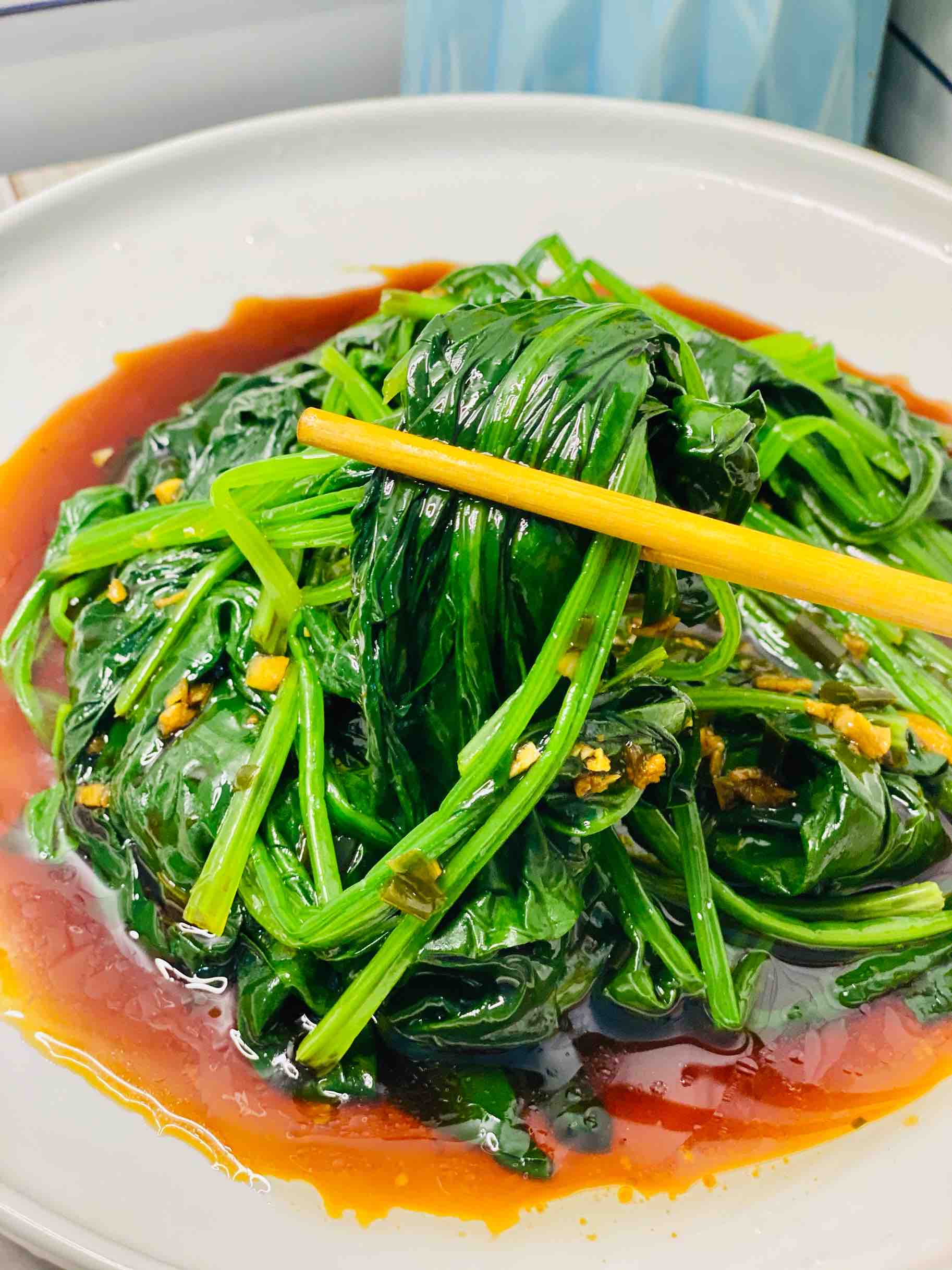 節后掉秤，吃快手拌菠菜的做法-咸鮮味煮菜譜