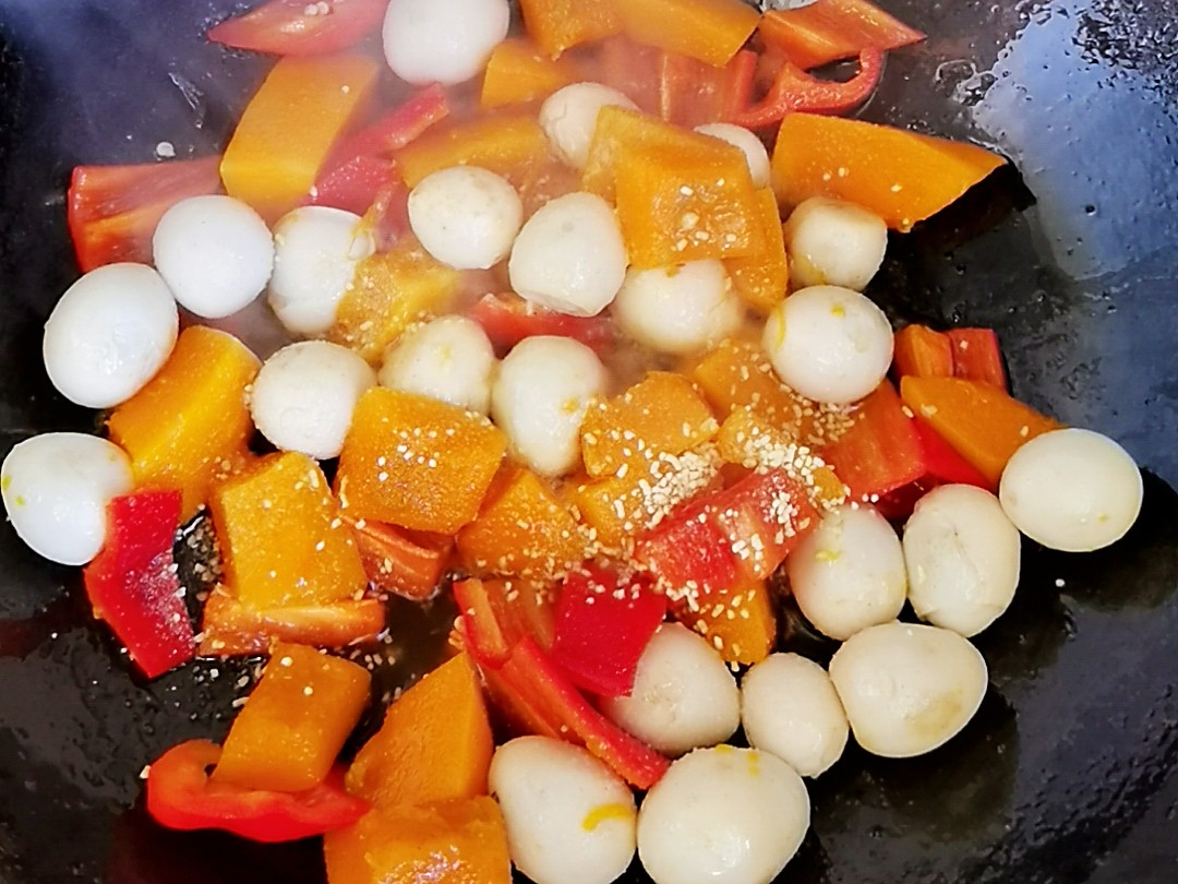 粵菜傳統名菜簡易家常版－珍珠南瓜，清甜軟糯，老人孩子都愛吃的做法-家常味炒菜譜