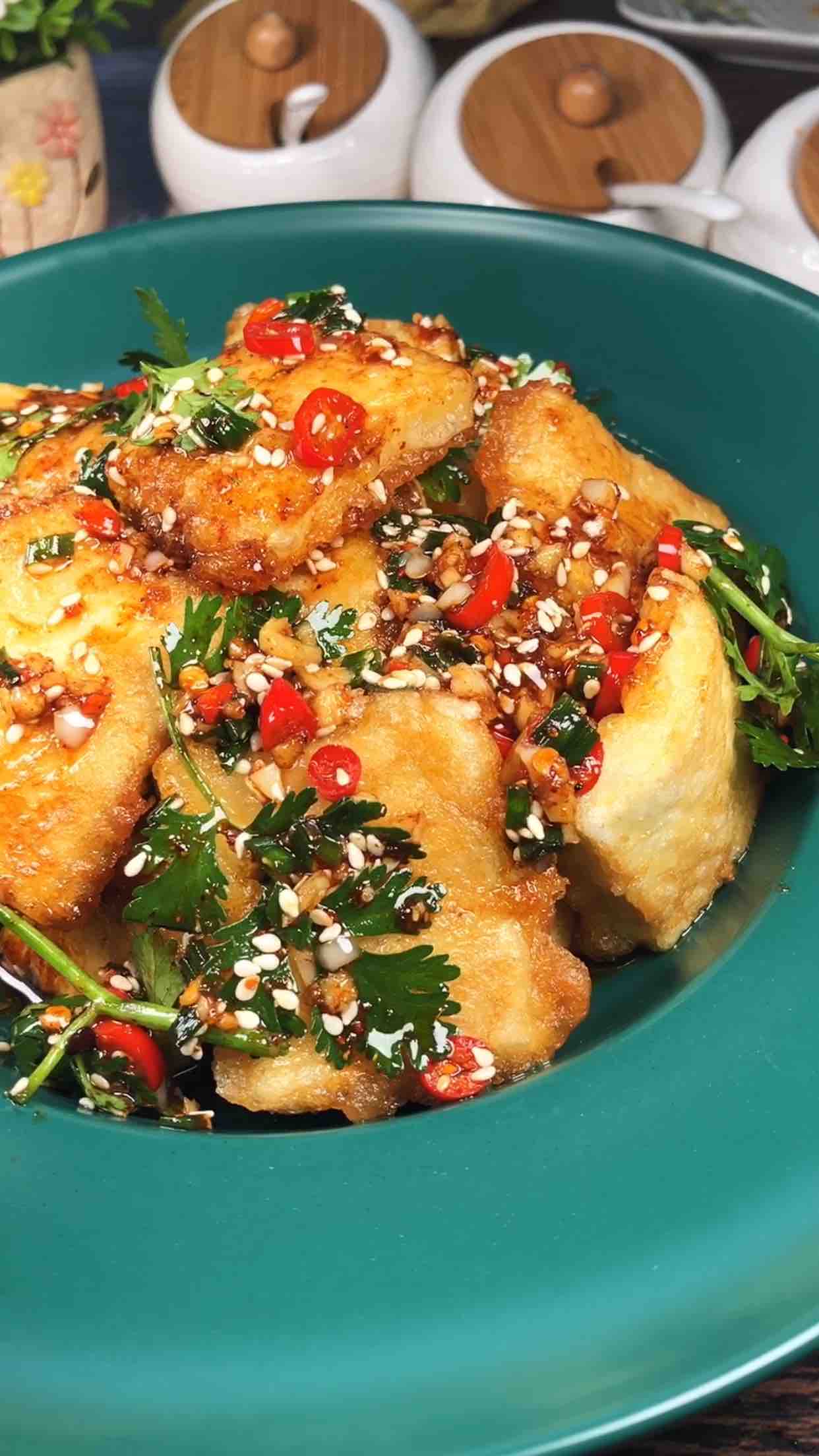 0失敗的開(kāi)胃小菜，香辣豆腐的做法-香辣味拌菜譜