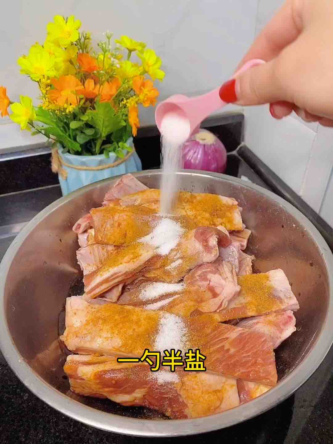 年菜大咖，3斤爆香紅燒的做法-家常味燉菜譜