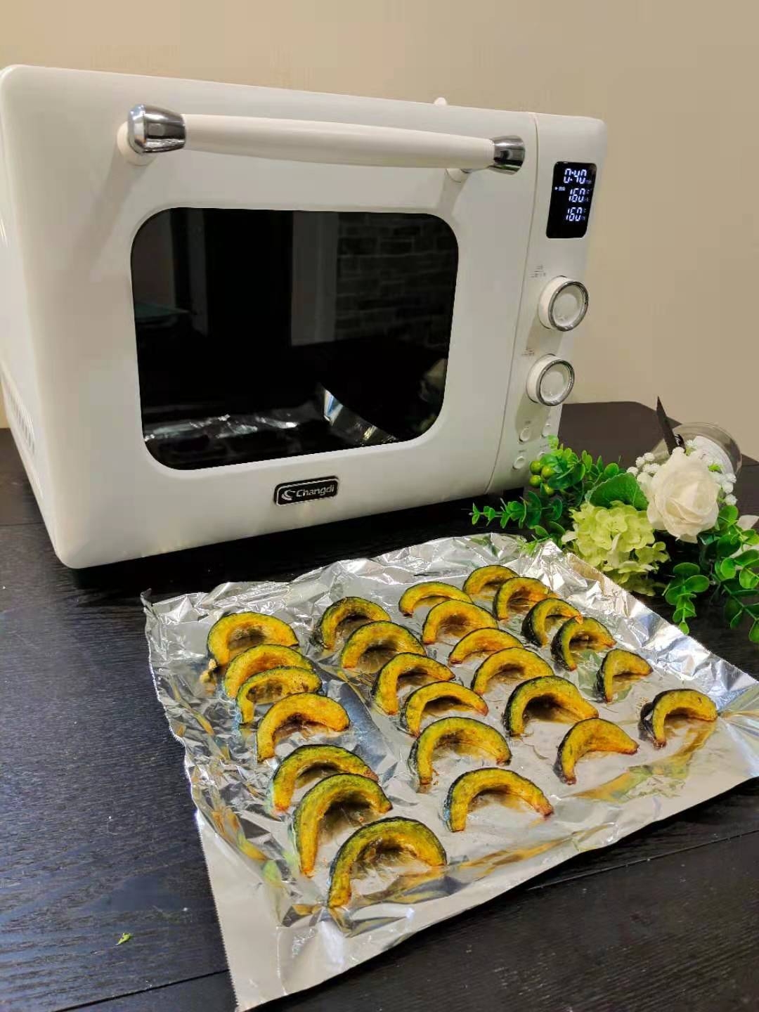 黑胡椒風味烤貝貝南瓜的做法-家常味烤菜譜
