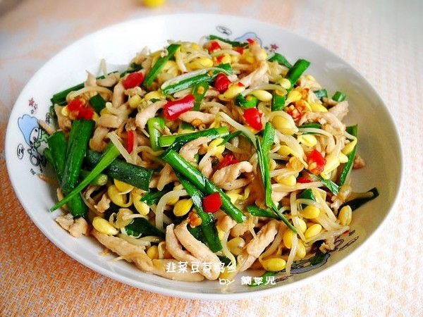 韭菜豆芽雞絲的做法-家常味炒菜譜-易網(wǎng)健康養(yǎng)生網(wǎng) 韭菜豆芽雞絲的做法-家常味炒菜譜