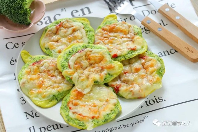 西藍(lán)花奶酪餅【寶寶輔食食譜】的做法-家常味烘焙菜譜